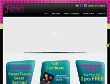 Tablet Screenshot of chocolatesbyashley.com